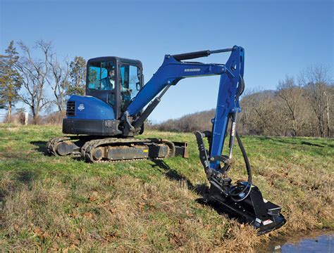 using a brush cutter on mini excavator|rotary cutter for mini excavator.